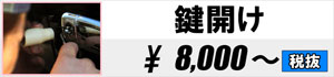 鍵開け 8,000円～